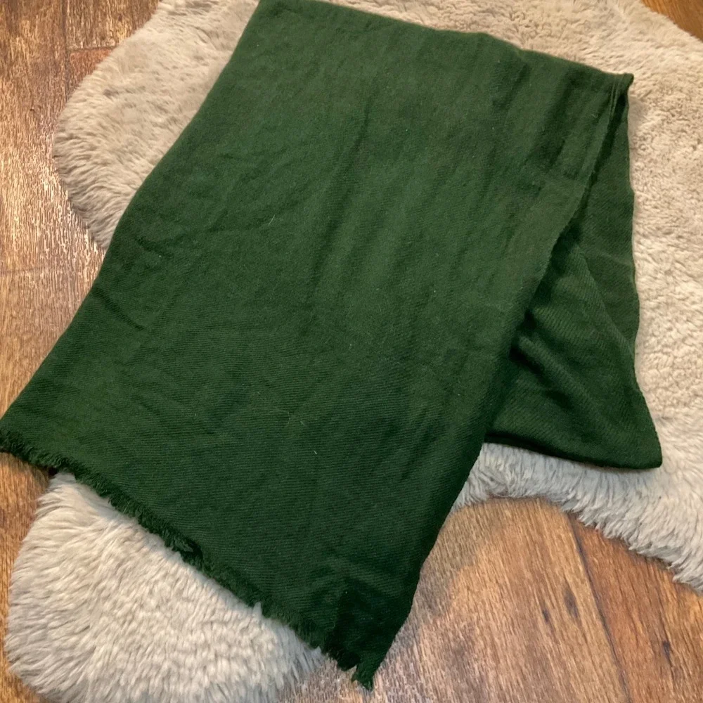 Cashmere Scarf Wrap‎ Dark Green 24